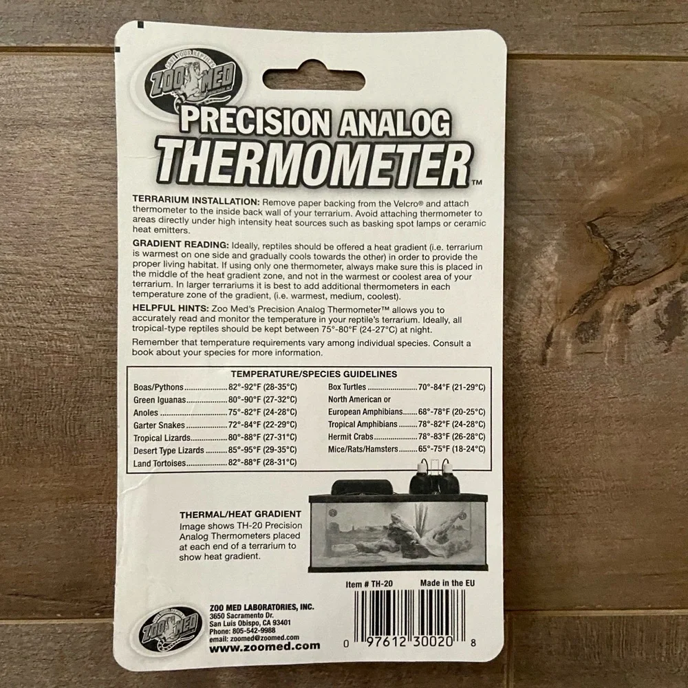 Zoo Med Precision Analog Reptile Thermometer